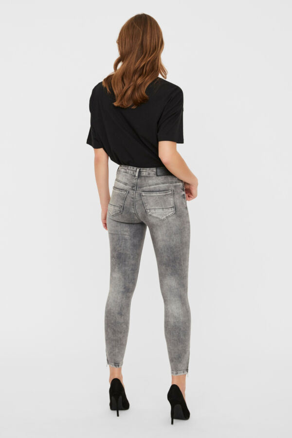 Springfield Jeans skinny gris medio