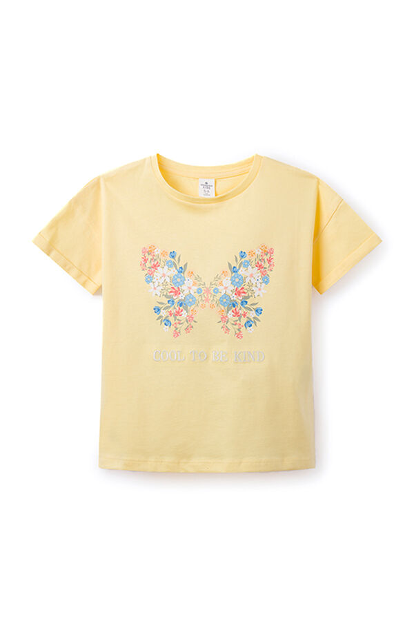 Springfield Kids Camiseta mariposa niña amarillo