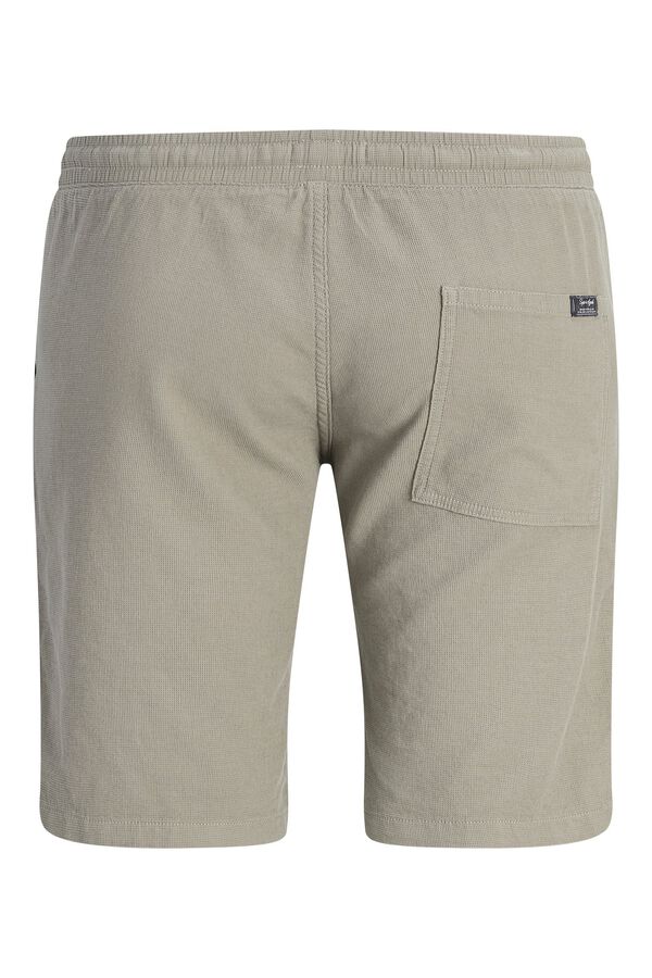 Jack & Jones PLUS Bermuda loose fit algod&oacute;n gris