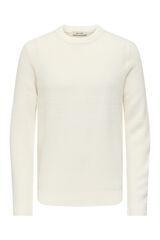 Only & Sons Jersey cuello redondo blanco