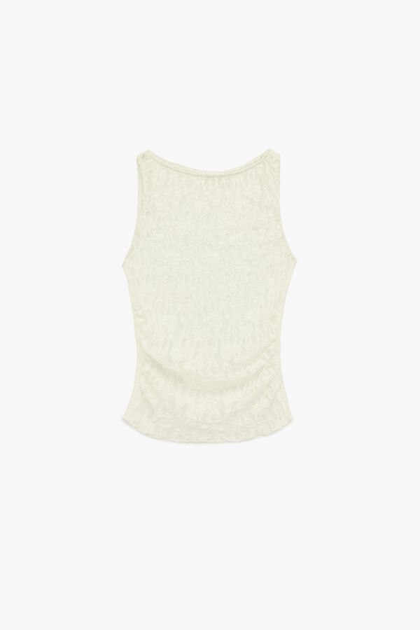 Koton Blusa de renda bege
