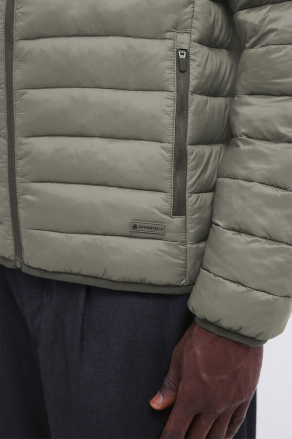 Springfield Chaqueta acolchada capucha verde