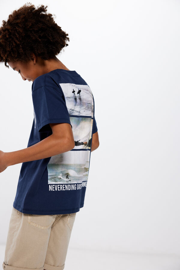 Springfield Kids Camiseta "Surf vibes" ni&ntilde;o azul