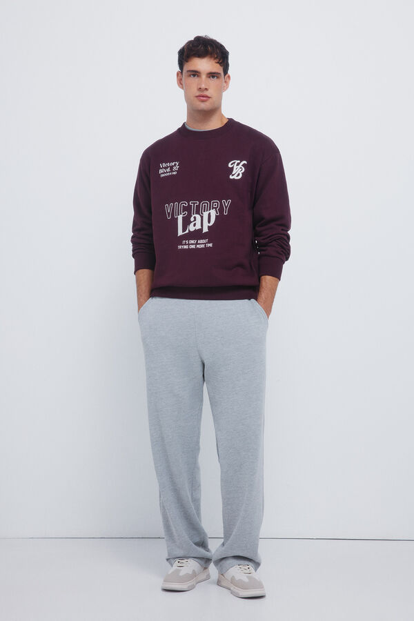 Springfield Pantal&oacute;n chandal ancho gris