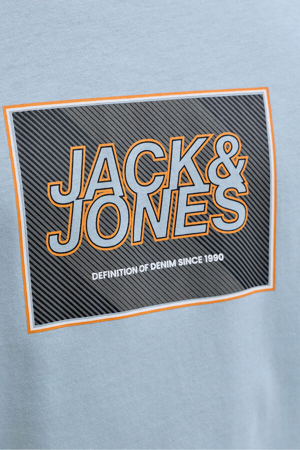 Jack & Jones Camiseta b&aacute;sica con logo azul