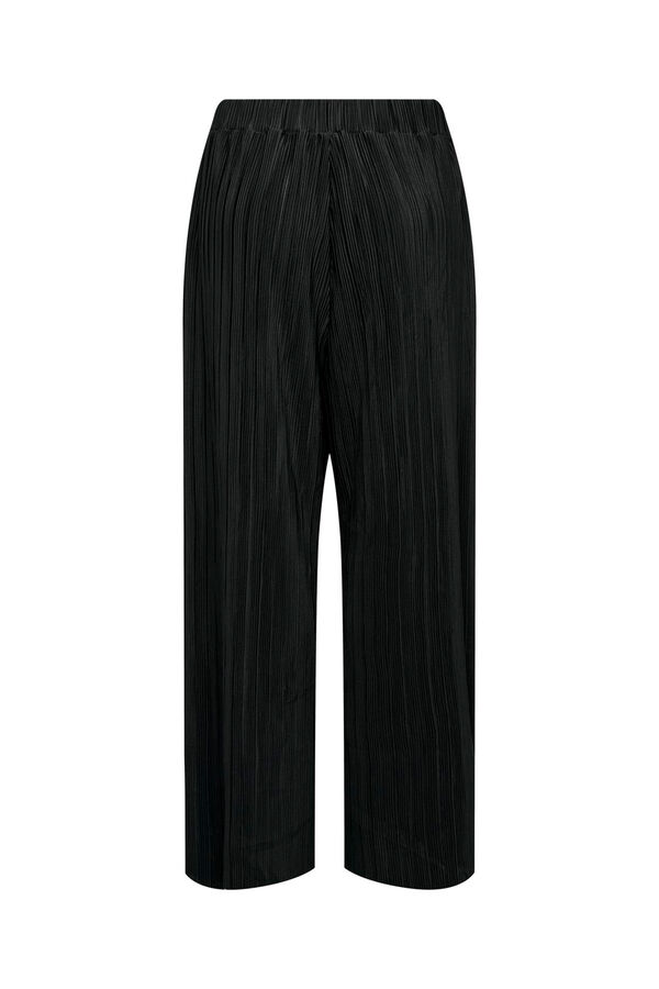 Only Calça fluído plissada preto