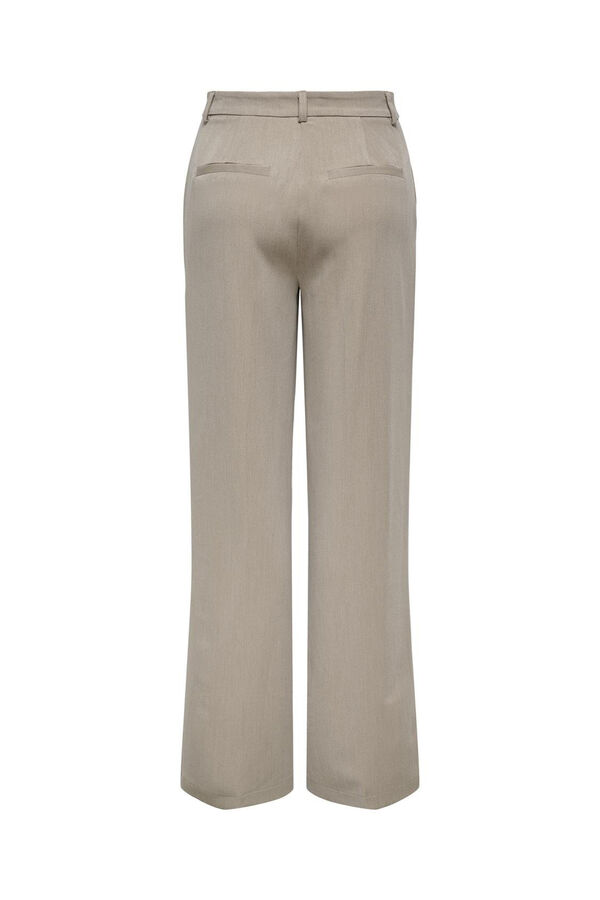 Only Calças formais reto cinzento