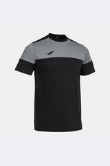 Joma Camiseta Manga Corta Crew V Negro Gris negro