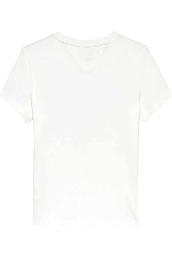Tommy Jeans T-shirt slim manga curta branco