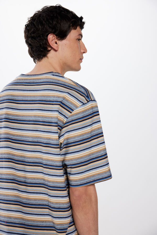 Springfield T-shirt riscas azul