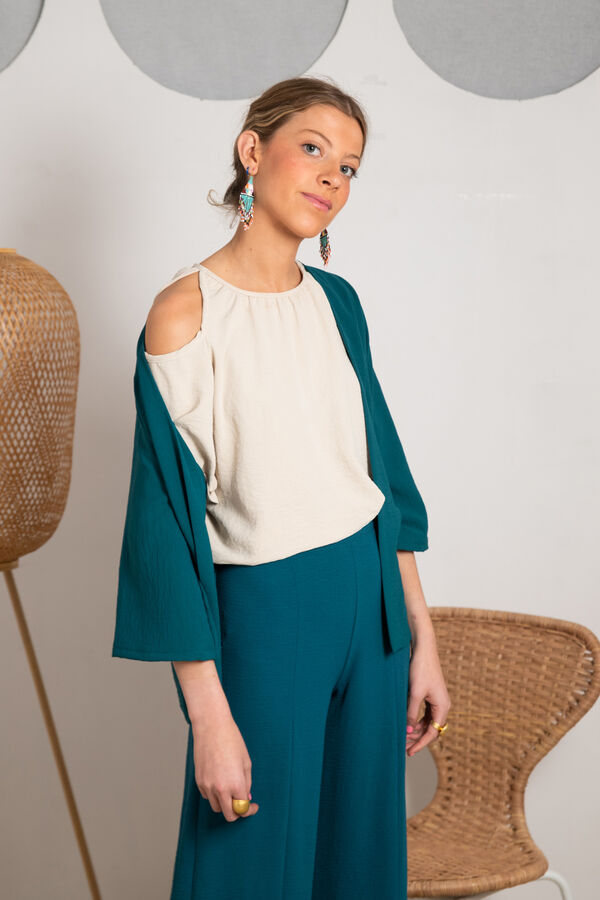 Cul Sac Quimono T&oacute;quio Buganv&iacute;lia verde