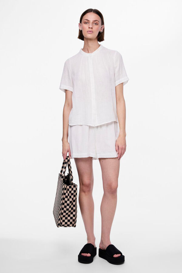 Pieces Short 100% algod&oacute;n blanco