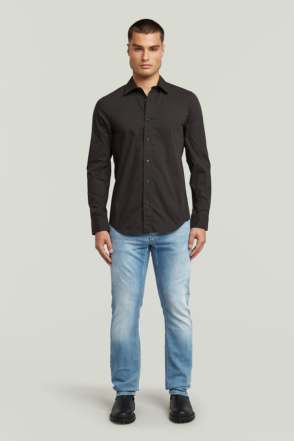 G-STAR Camisa manga comprida comprida preto