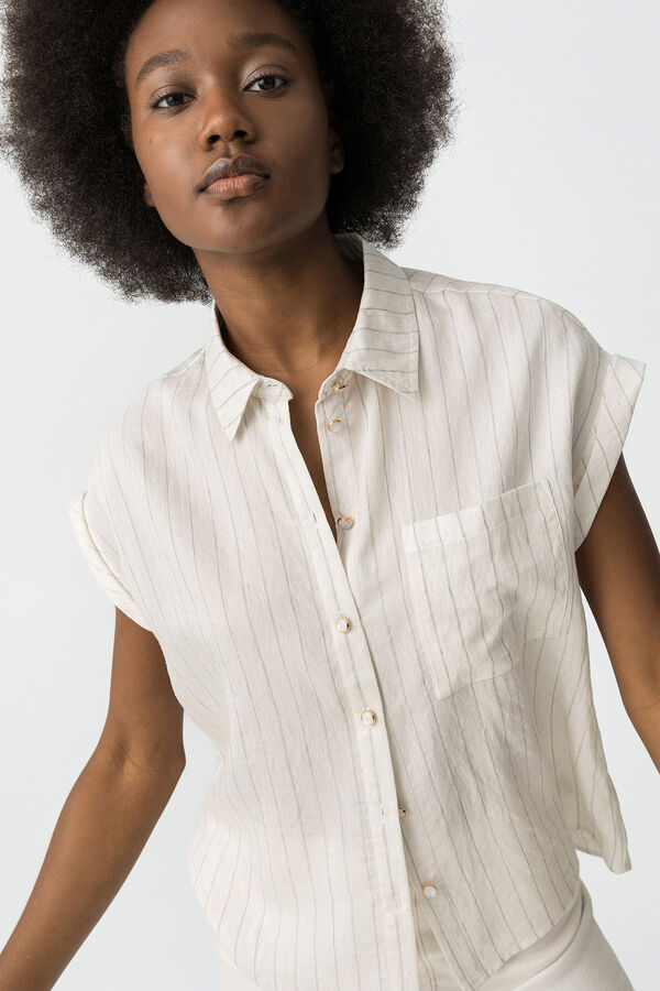 Tiffosi Camisa fluida branco