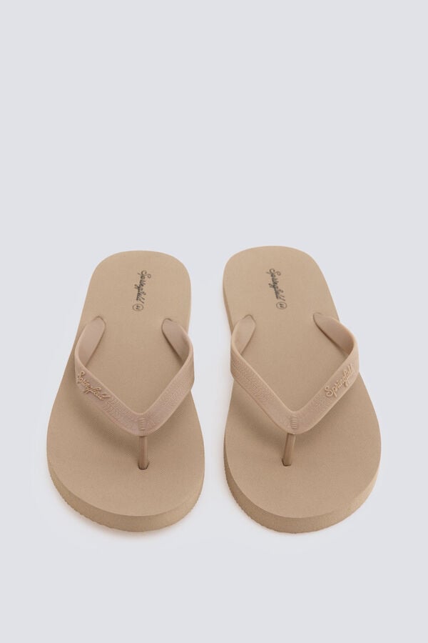 Springfield Sandalia dedo beige