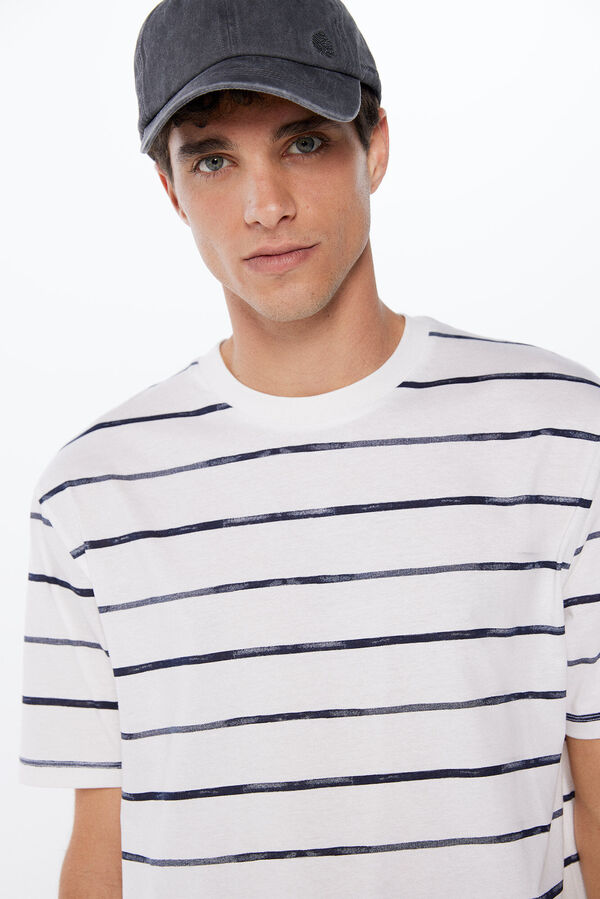 Springfield Camisola &agrave;s riscas aguarela bege