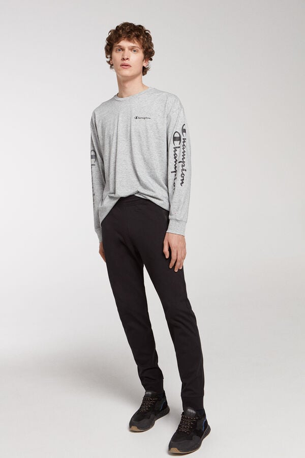 Champion jogger cremallera jersey regular negro