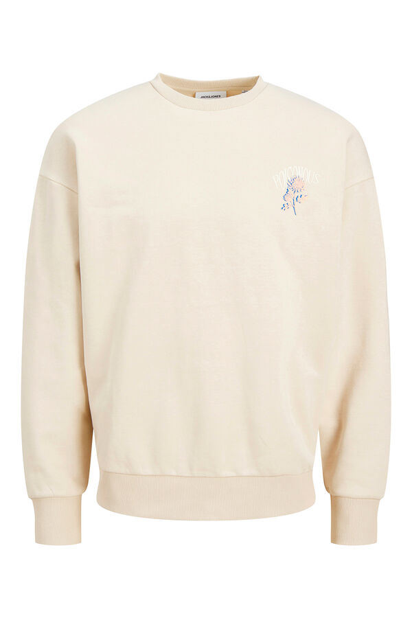 Jack & Jones Sweatshirt oversized com estampa traseira cinzento