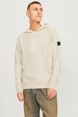 Jack & Jones Sudadera relaxed fit de punto gris