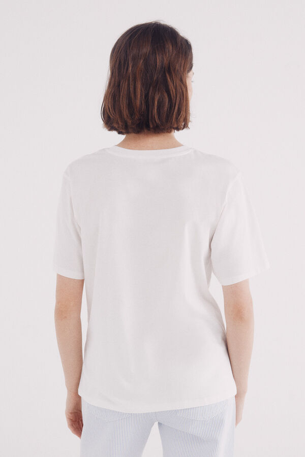 Springfield Camiseta gr&aacute;fica blanco