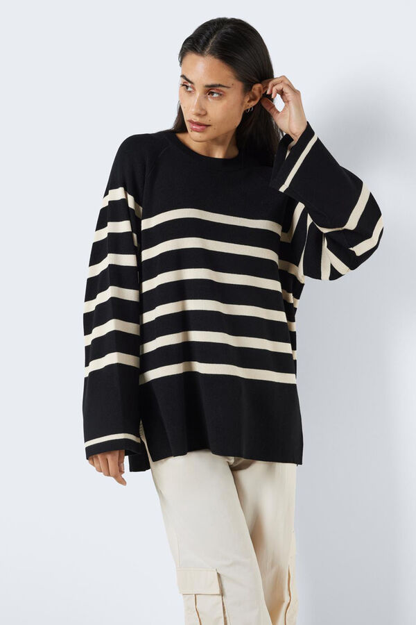 Noisy May Jersey a rayas negro
