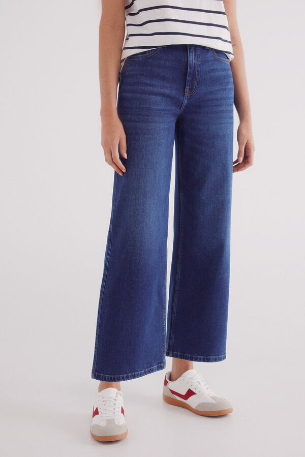 Springfield Jeans culotte azul