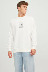 Springfield Sweatshirt de gola redonda print tarot branco