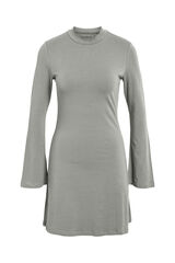 Noisy May Vestido curto de manga comprida verde