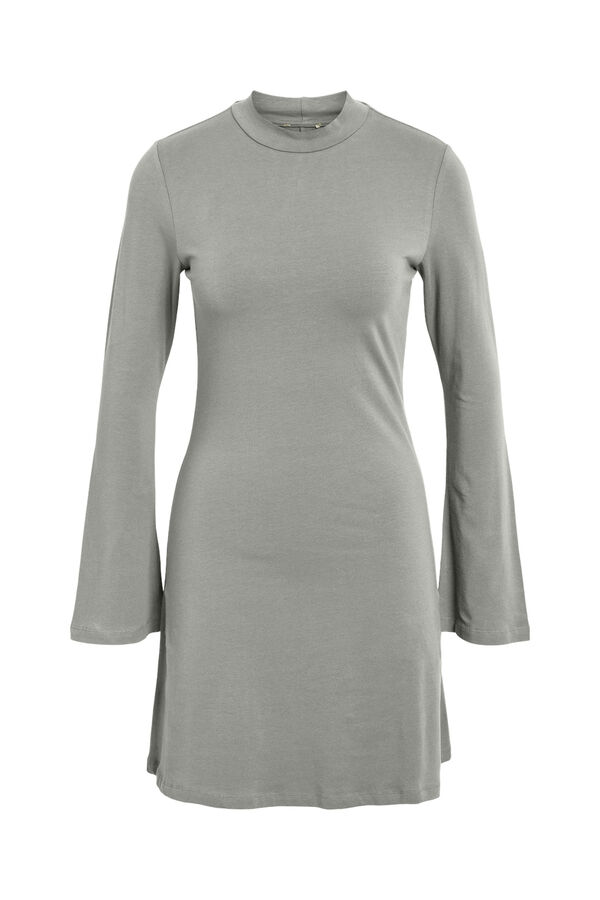 Noisy May Vestido curto de manga comprida verde