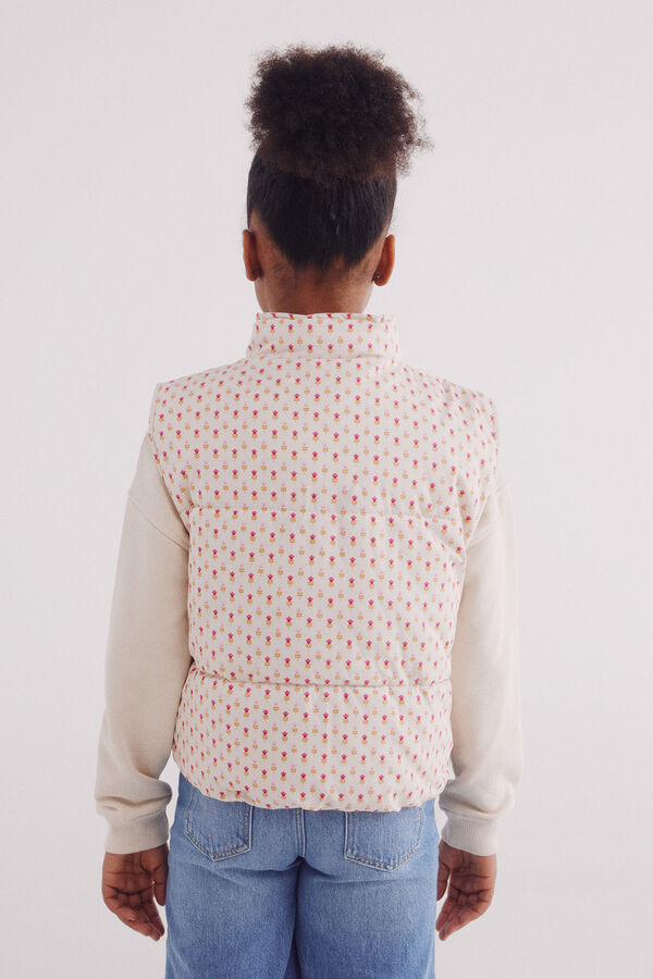 Springfield Kids Chaleco acolchado estampado ni&ntilde;a blanco