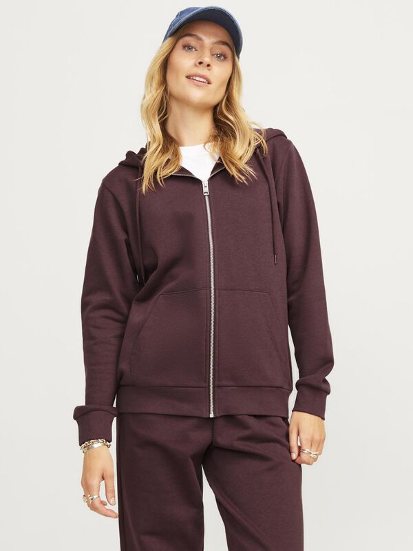 Jack & Jones Sweatshirt com fecho-&eacute;clair rosa