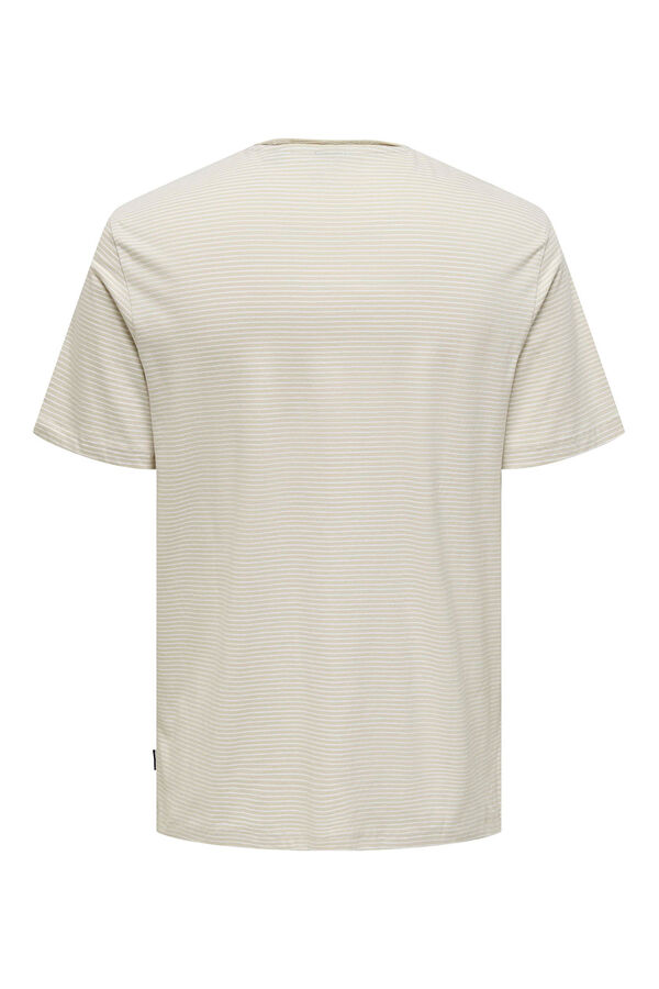 Only & Sons Camisola de manga curta com bolso branco