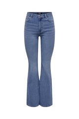 Only Jeans Flare Tiro Alto azul