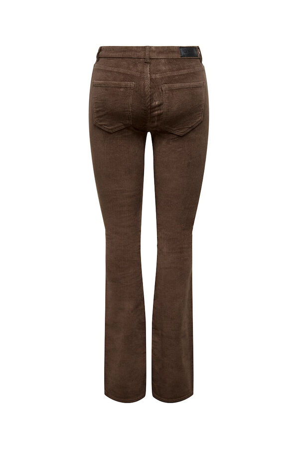 Only Pantal&oacute;n de pana flared marr&oacute;n