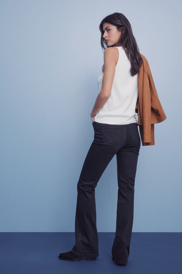 Springfield Jeans bootcut preto