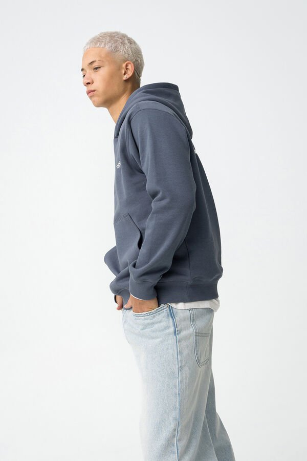 Tiffosi Young Moletom com capuz estampado azul