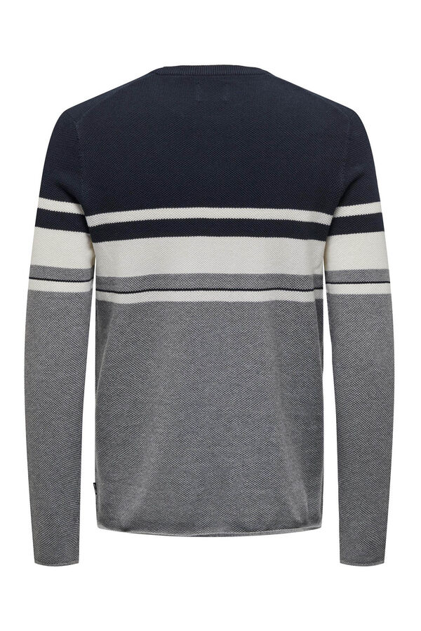 Only & Sons Jersey cuello redondo azul