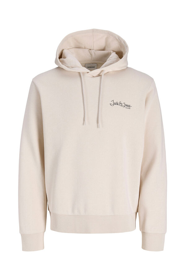 Jack & Jones Sudadera capucha logo gris