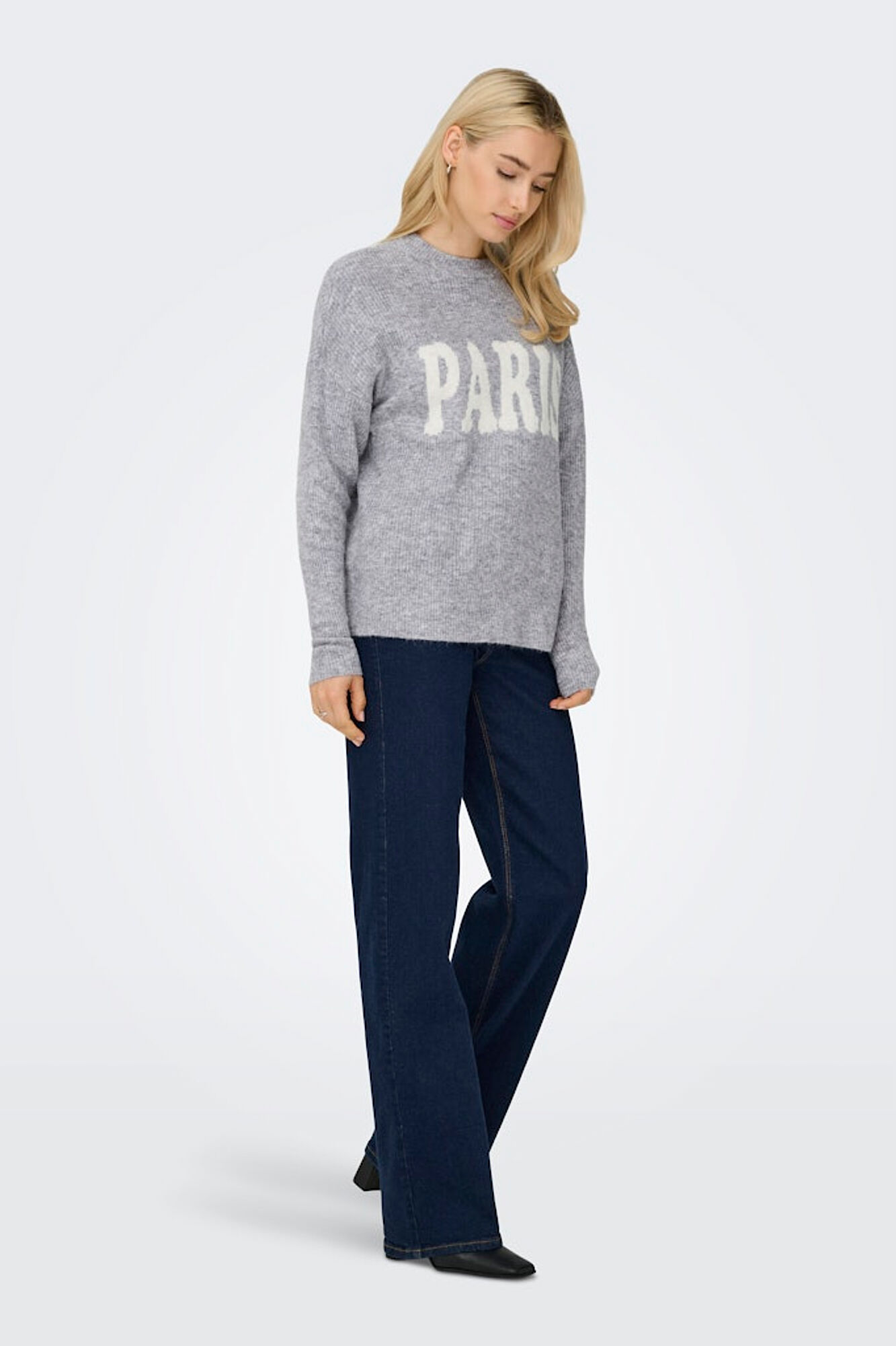 Only Jersey oversize texto PARIS