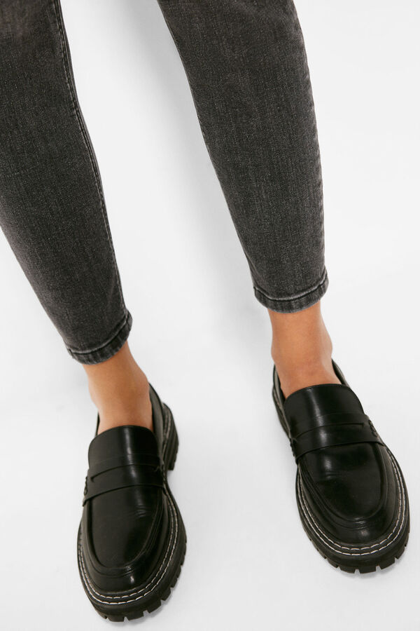 Springfield Jeans Slim Cropped Lavagem Sustent&aacute;vel cinzento