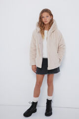 Springfield Kids Abrigo de pelo ni&ntilde;a beige