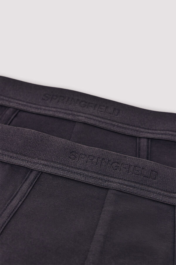 Springfield Pack 2 cuecas b&aacute;sicas preto