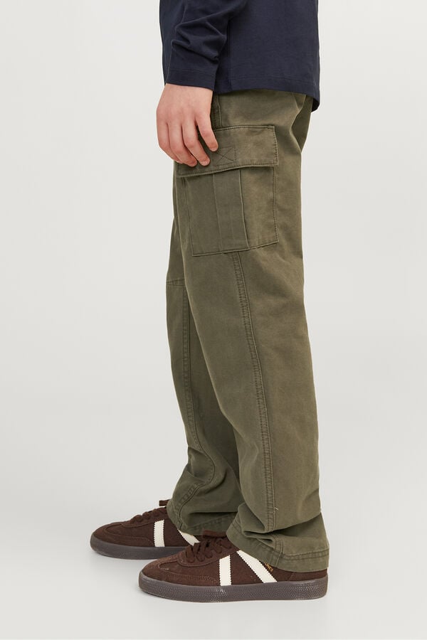 Jack & Jones Junior Pantal&oacute;n cargo regular fit verde