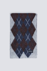 Springfield Bufanda jacquard rombos gris