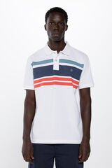 Springfield Polo piqu&eacute; rayas regular fit azul