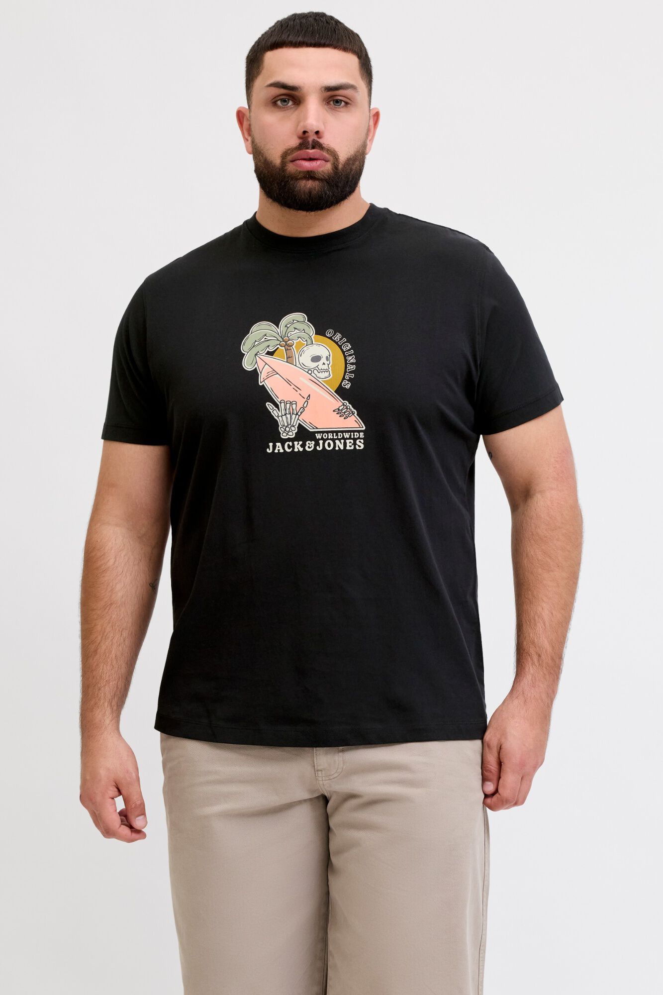 Jack & Jones PLUS T-shirt de manga curta estampada