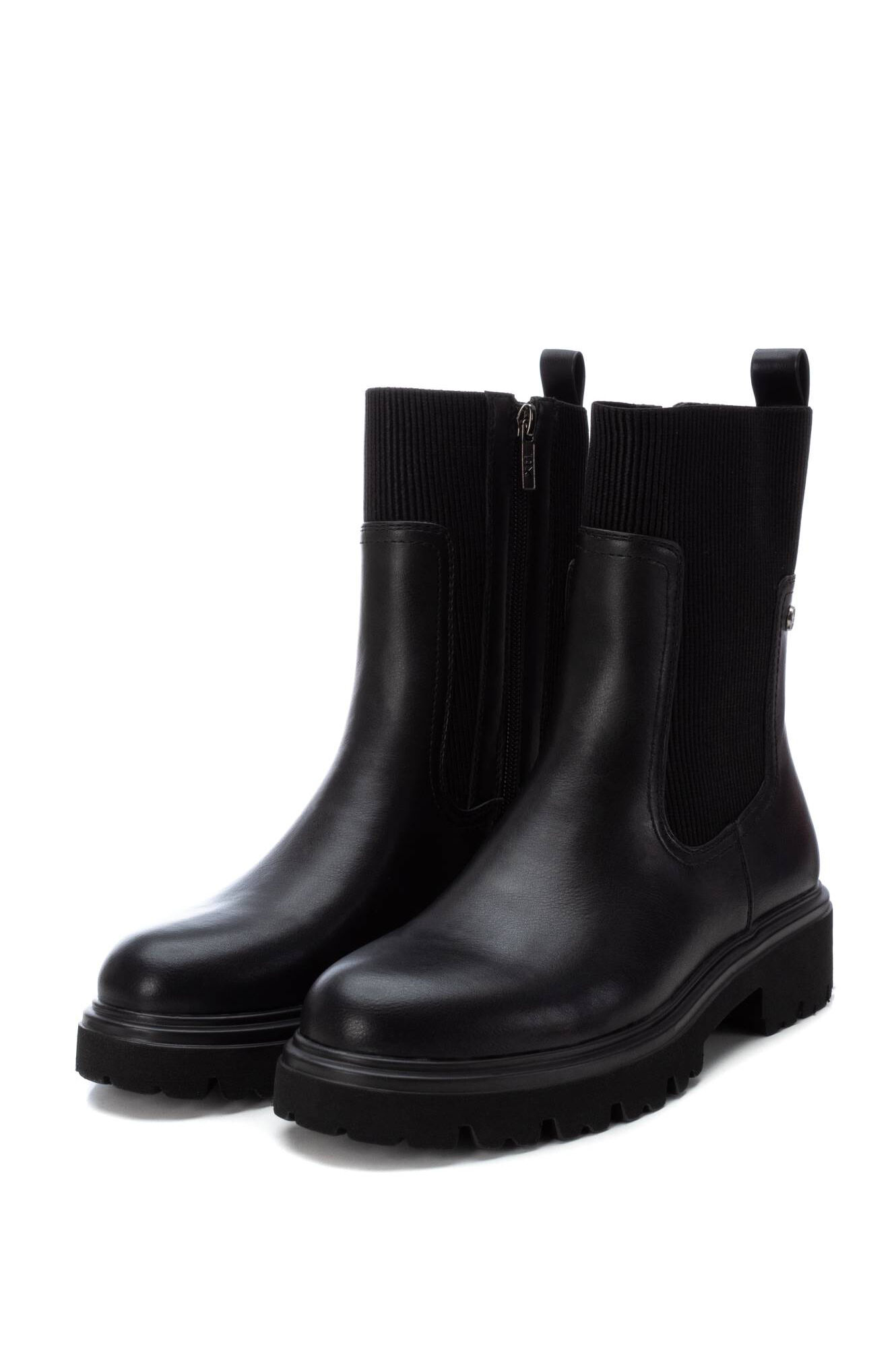 XTI Bota Chelsea sint&eacute;tica com fecho-&eacute;clair