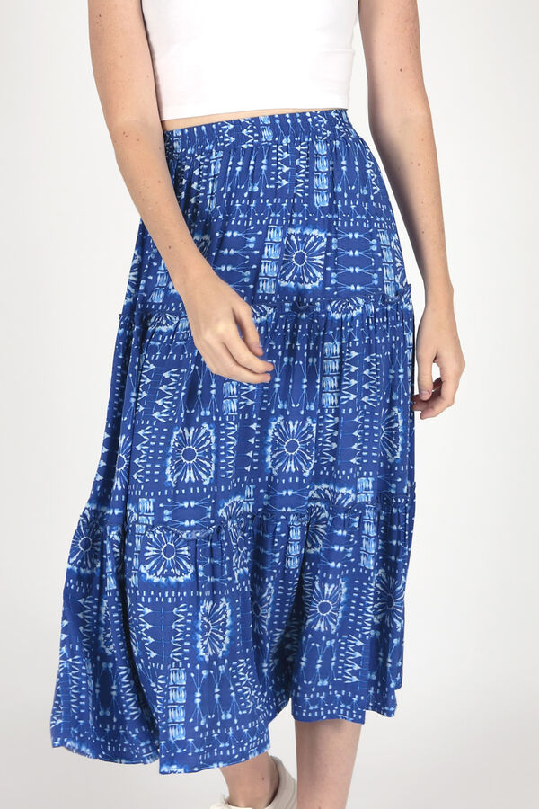 Brave Soul Falda estampada azul