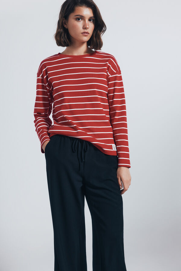 Springfield Pantal&oacute;n jogger ancho negro