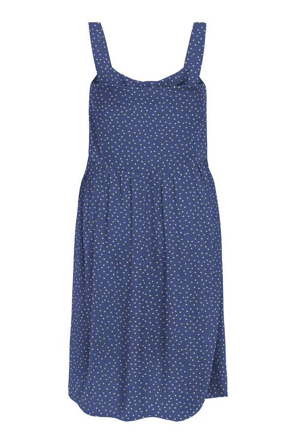 JDY Vestido curto estampado azul